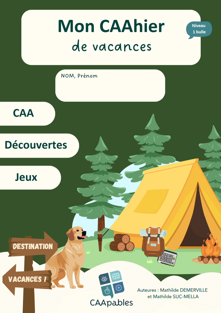 Mon CAAhier de Vacances (niveau 1 bulle) - épuisé